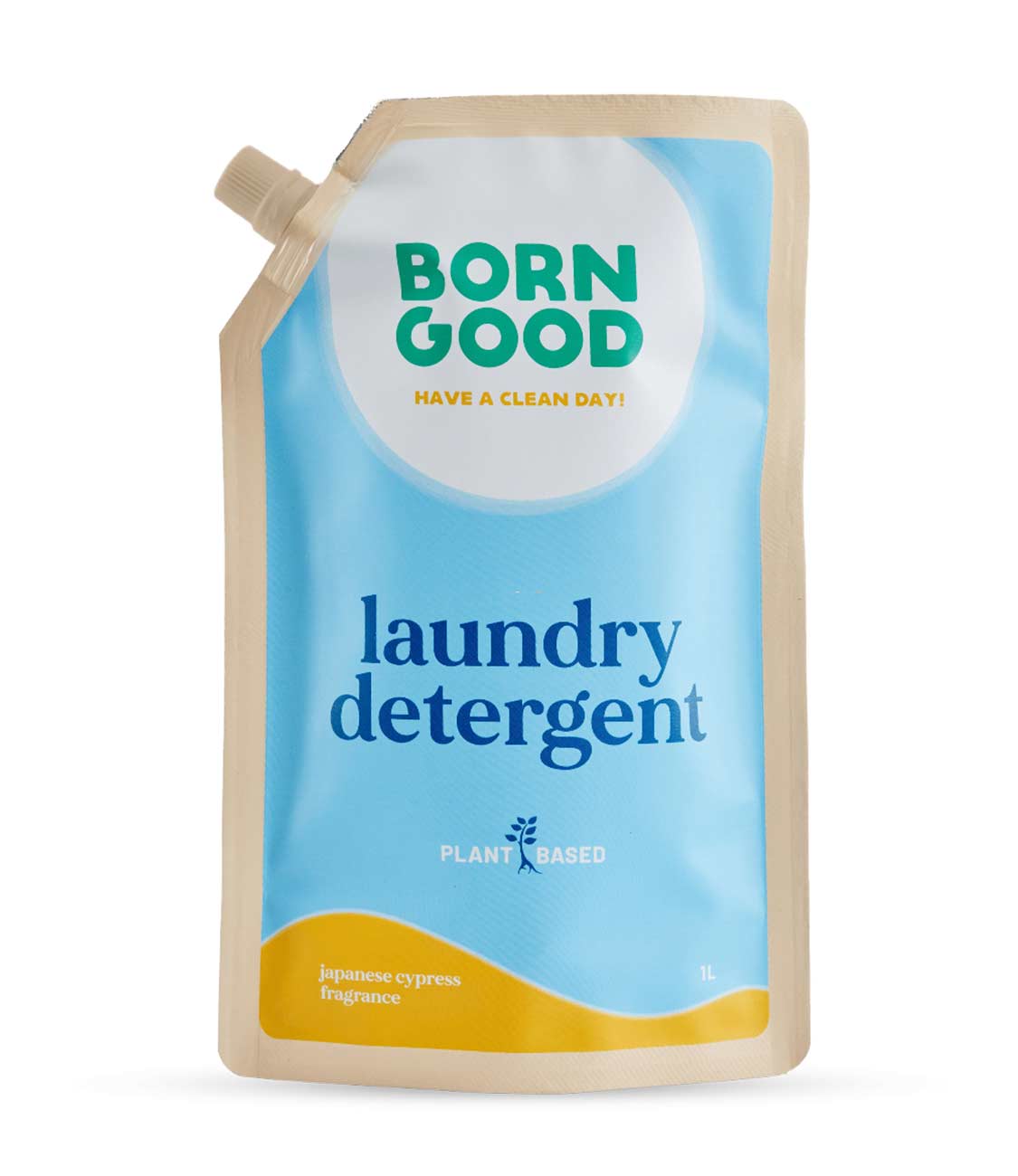 Born Good Plant-based Fragrance Laundry Detergent (Japanese Cypress) - 1 L Refill