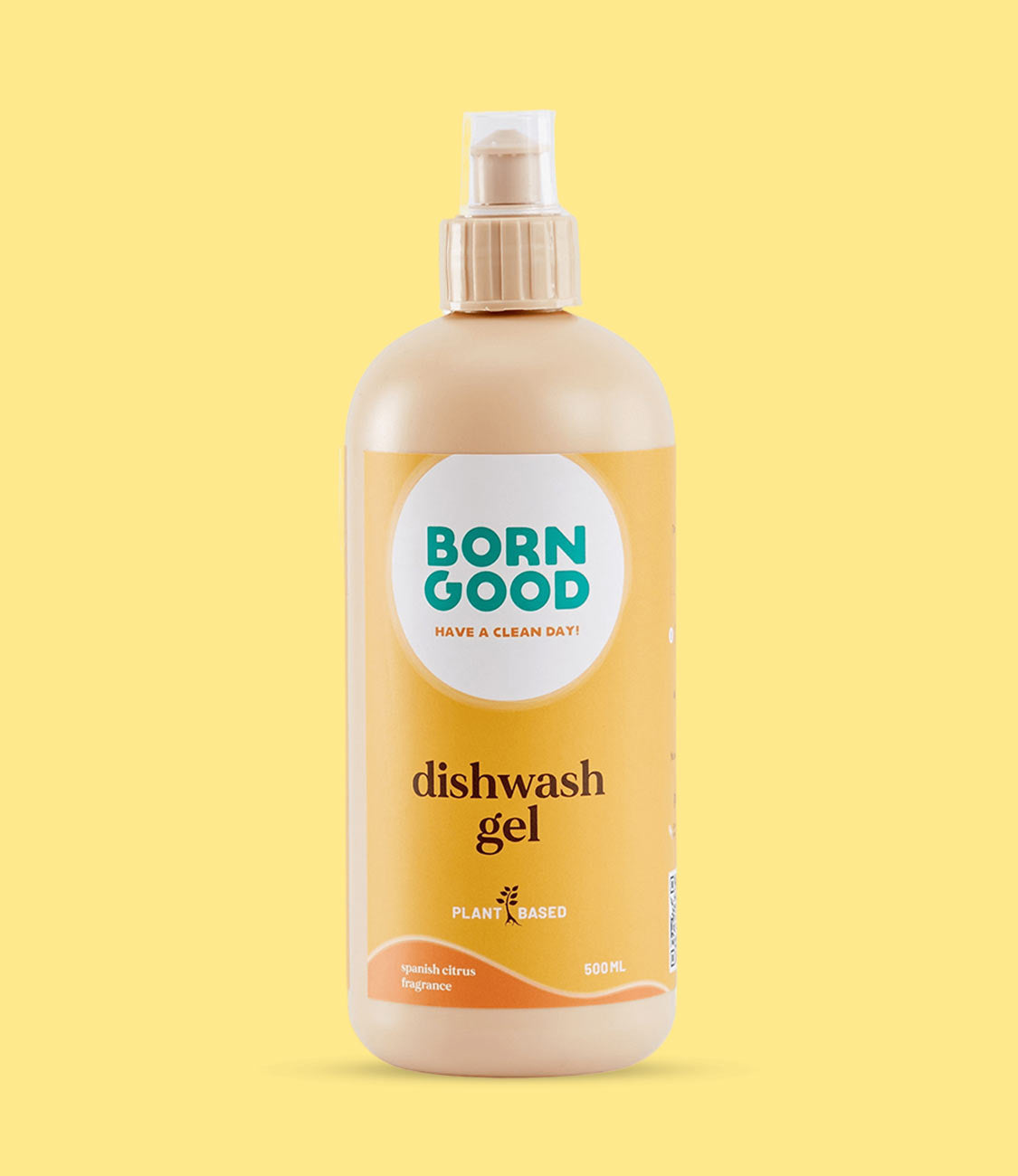 Born Good Plant-based Dishwash Gel - 500ml Bottle