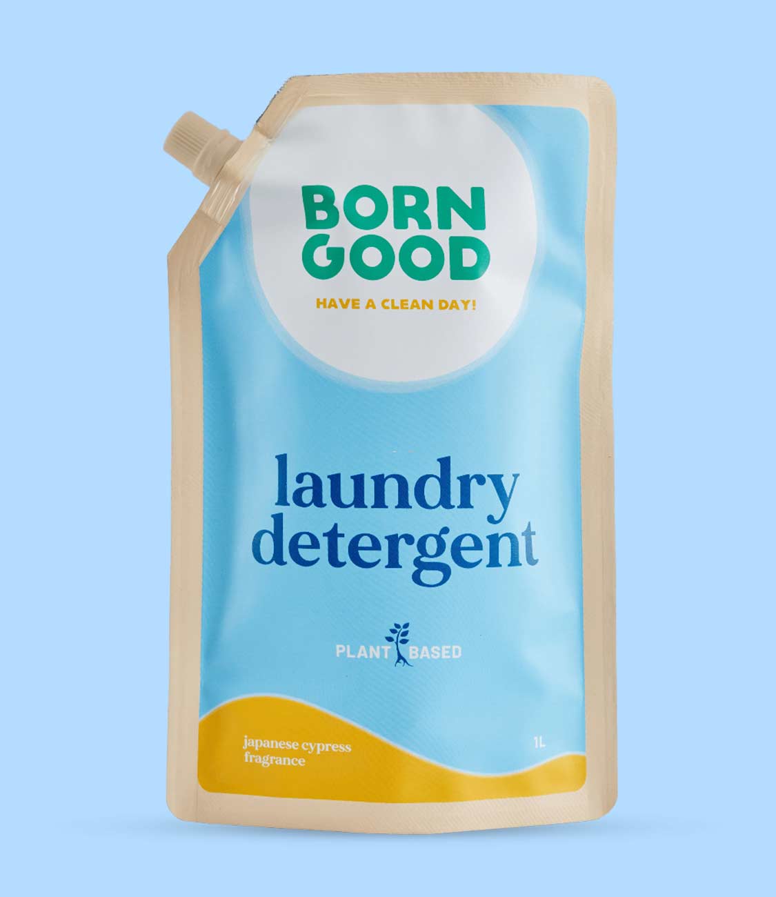 Born Good Plant-based Fragrance Laundry Detergent (Japanese Cypress) - 1 L Refill