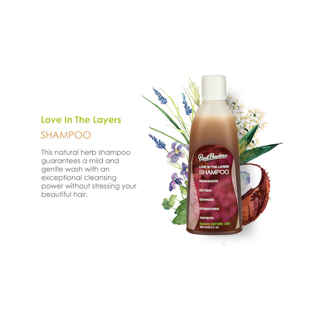 Paul Penders Love in the Layers Natural Shampoo For Soft, Shiny & Fuller Hair | Anti-Dandruff & Scalp Treatment 300ml