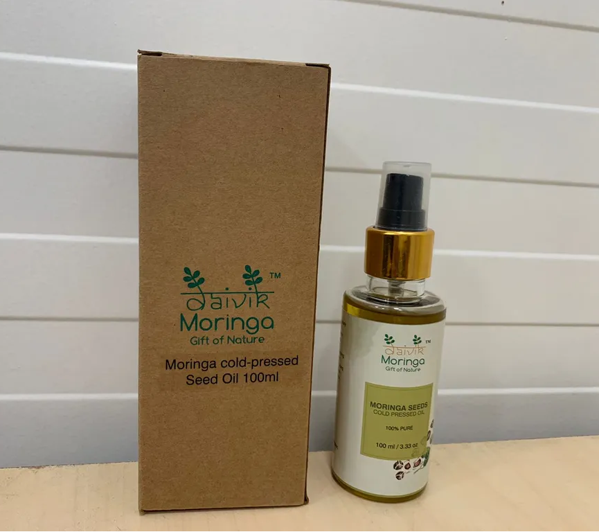Daivik Moringa Seeds Cold Pressed Oil | 100% Natural | Hair Growth & Skin Care | 100 ml