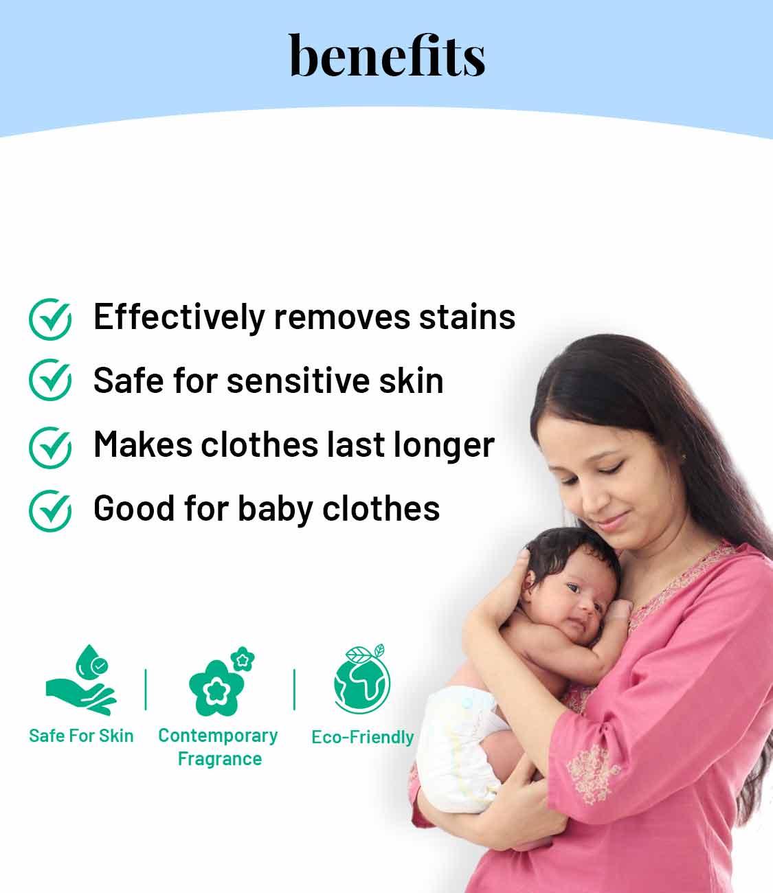 Born Good Plant-based Fragrance Laundry Detergent (Japanese Cypress) - 1 L Bottle