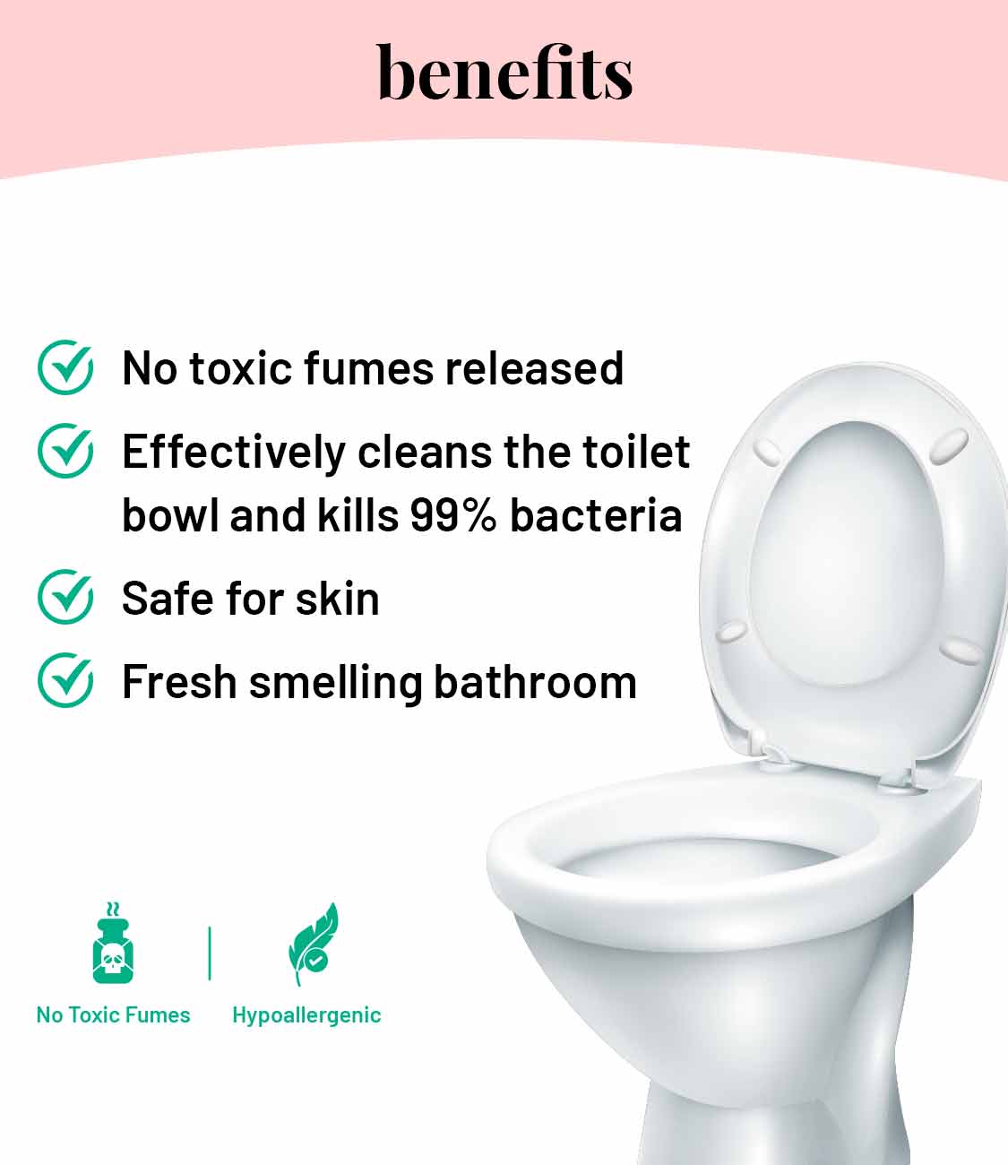 Born Good Plant-based Toilet Bowl Cleaner - 500ml Can