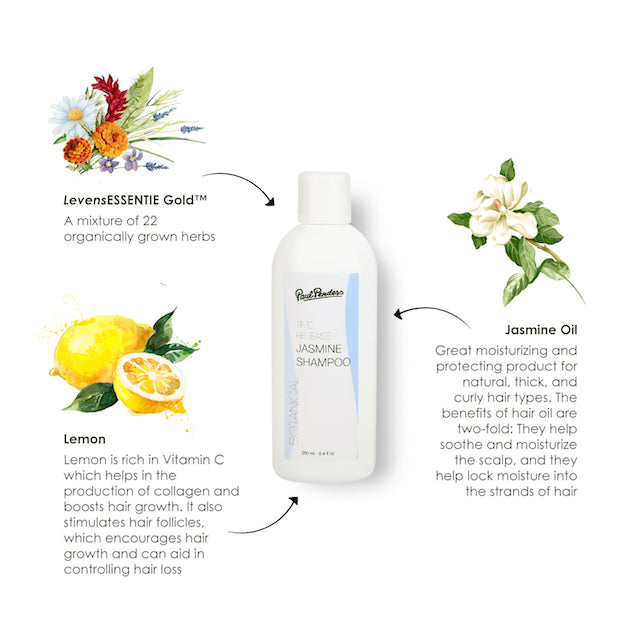 Paul Penders Time Release Jasmine Natural Shampoo For Deep Cleanse & Dry Scalp Treatment 250ml
