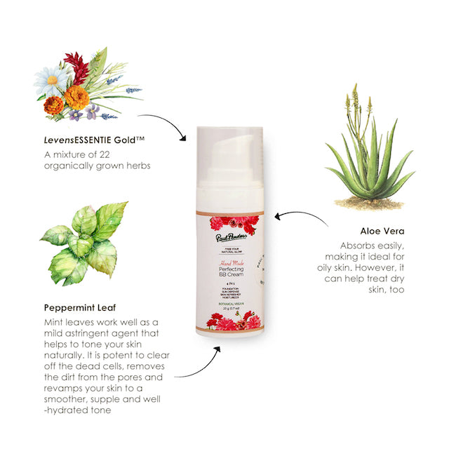Paul Penders Hand Made Perfecting BB Cream | Free Your Natural Glow 4 IN 1 Vegan Special Care BB Cream - Dark 20g