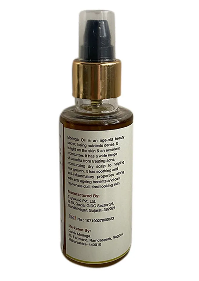 Daivik Moringa Seeds Cold Pressed Oil | 100% Natural | Hair Growth & Skin Care | 100 ml