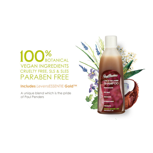 Paul Penders Love in the Layers Natural Shampoo For Soft, Shiny & Fuller Hair | Anti-Dandruff & Scalp Treatment 300ml