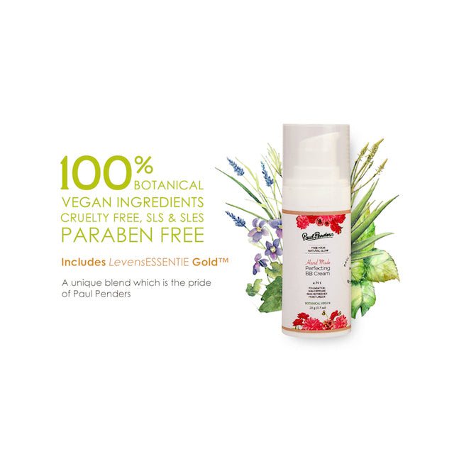 Paul Penders Hand Made Perfecting BB Cream | Free Your Natural Glow 4 IN 1 Vegan Special Care BB Cream - Dark 20g
