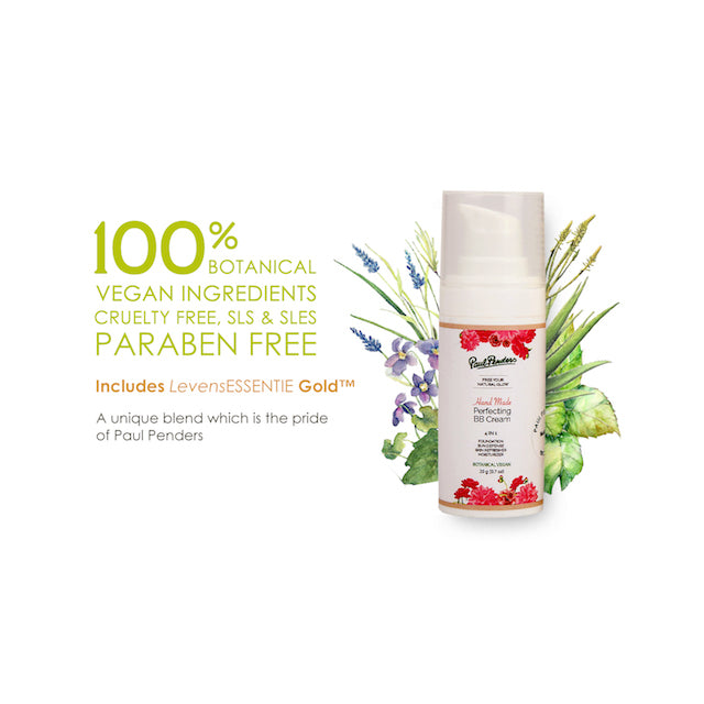 Paul Penders Hand Made Perfecting BB Cream | Free Your Natural Glow 4 IN 1 Vegan Special Care BB Cream - Medium 20g