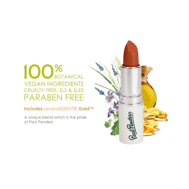 Paul Penders Hand Made Natural Cream Lipstick For A Natural Look | Moisture Rich Colour - Peony 4g