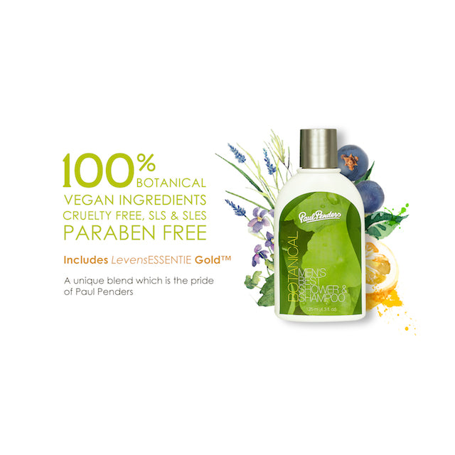 Paul Penders Botanical Men's Best Natural Shower & Shampoo 2 IN 1 | 125ml