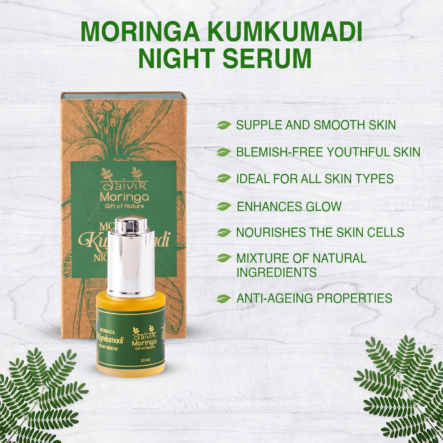 Daivik Moringa - Kumkumadi Night Serum