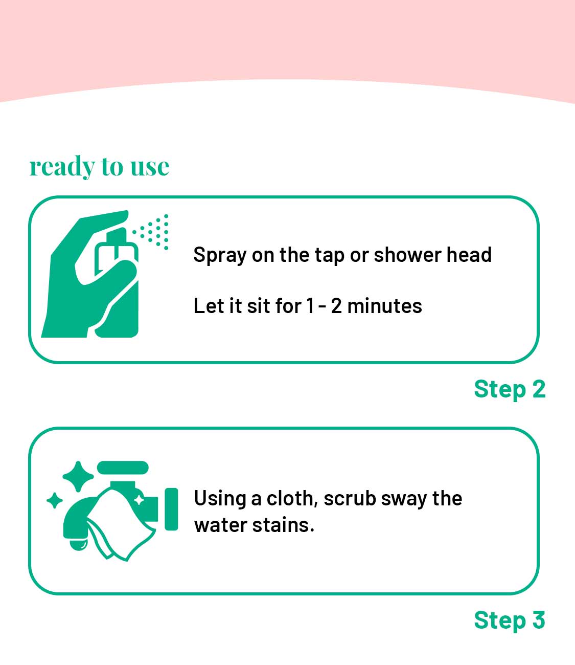 Born Good Plant-based Tap & Shower Cleaner Concentrate Kit (Makes 1 L)