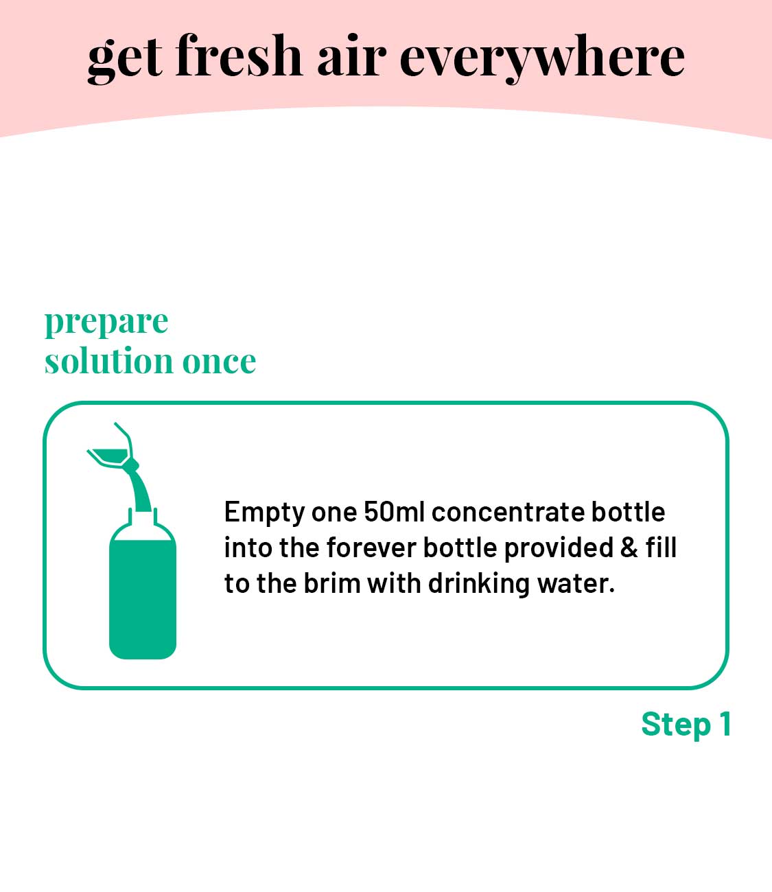 Born Good Plant-based Air Freshener (Himalayan Winter) Concentrate Kit (Makes 1 L)