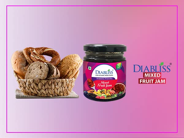 DiaBliss Diabetic Friendly Mixed Fruit Jam Low Glycemic Index(GI) Sugar Free Alternative - (225g)