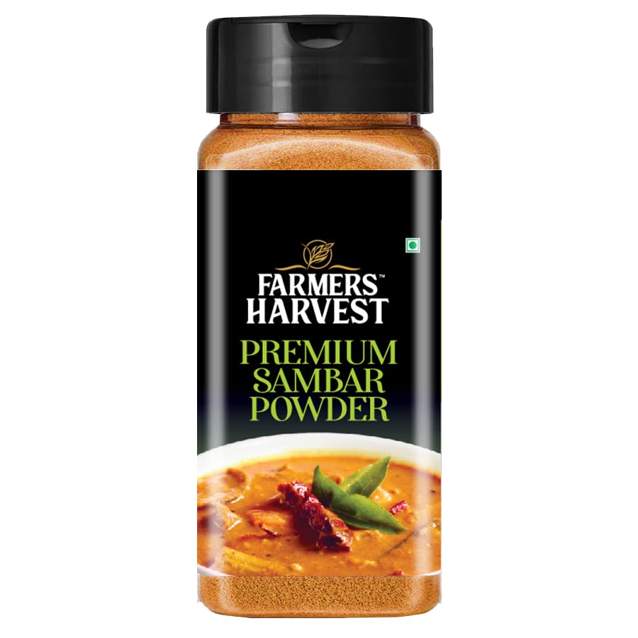 Farmers Harvest Multi Combo Pack of 4 - Rasam Powder - 100g, Sambar Powder - 100g, Idly Chilli Powder- 150g, Jeera Powder- 100g)