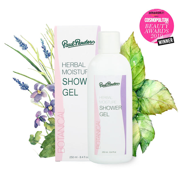 Paul Penders Herbal Moisture Natural Shower Gel | Vegan Shower Gel For Soft & Nourished Skin 250ml