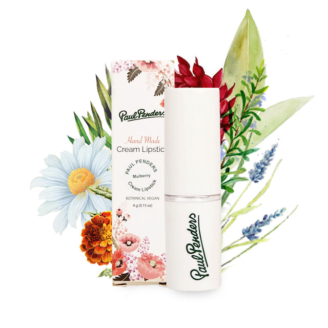 Paul Penders Hand Made Natural Cream Lipstick For A Natural Look | Moisture Rich Colour - Mulberry 4g