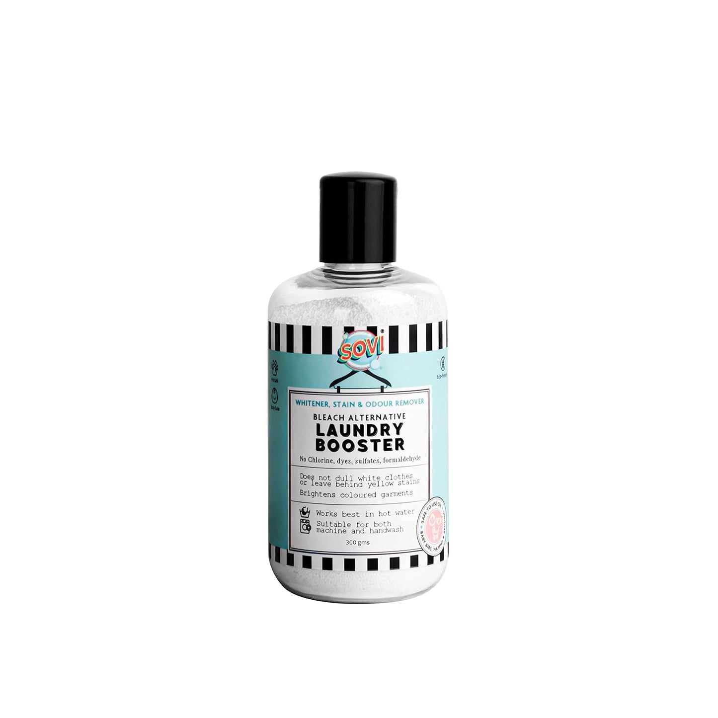 SOVI Stain Remover, Bio Enzymes-Based Stain Removing Agents for Clothes, Fabric & Laundry Use, Pet & Child Safe, Preserves Fabric Colour, Pack of 1 (500 ml)