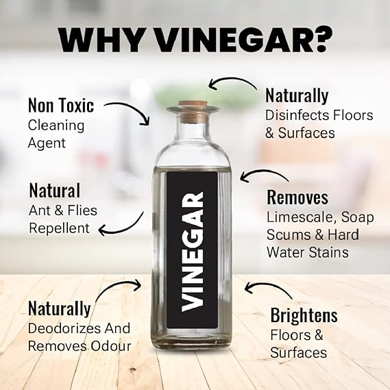 SOVI Floor Cleaner, Vinegar Powered, Stain Remover, Multi-surface Safe, Ants & Flies Repellent, Child Safe, Pet Safe, The French Connection