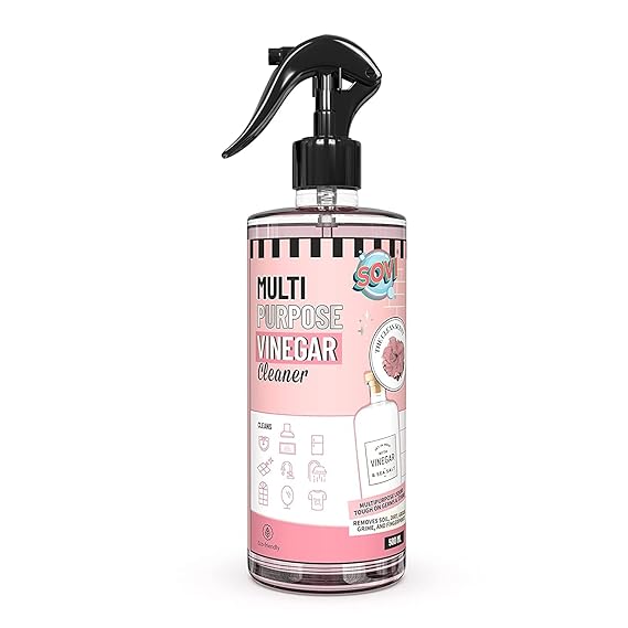 SOVI Eco-friendly Vinegar Multi-Purpose Cleaner, Hard Water Stain Remover & Degreaser, Tough Limescale Remover, Pet Odour Remover, The Clean Scent