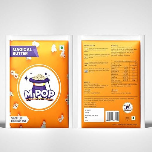 M POP Magical Butter Instant Popcorn with Magic | Theatre Like Popcorn at Home 70g