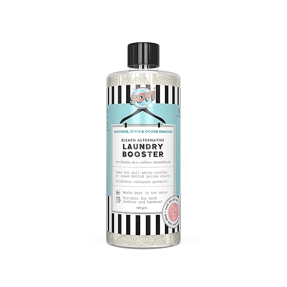 SOVI Stain Remover, Bio Enzymes-Based Stain Removing Agents for Clothes, Fabric & Laundry Use, Pet & Child Safe, Preserves Fabric Colour, Pack of 1 (500 ml)