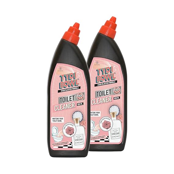 TYDI BOWL Toilet Cleaner Liquid, Hard Water Stain Remover with Vinegar Powered, Non-Toxic, Child Safe & Pet Safe, The Clean Scent
