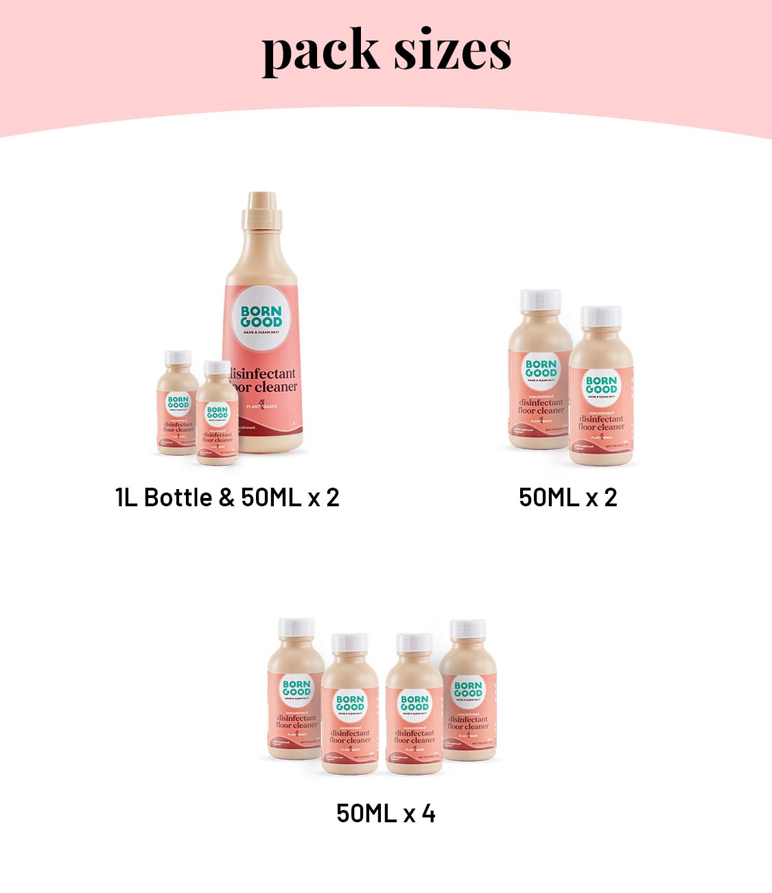 Born Good Plant-based Concentrated Floor Cleaner Kit (Makes 1 L)
