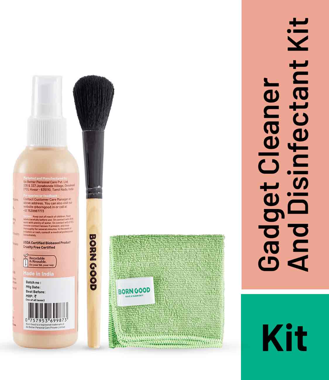 Born Good Plant-based Gadget Cleaner & Disinfectant Kit