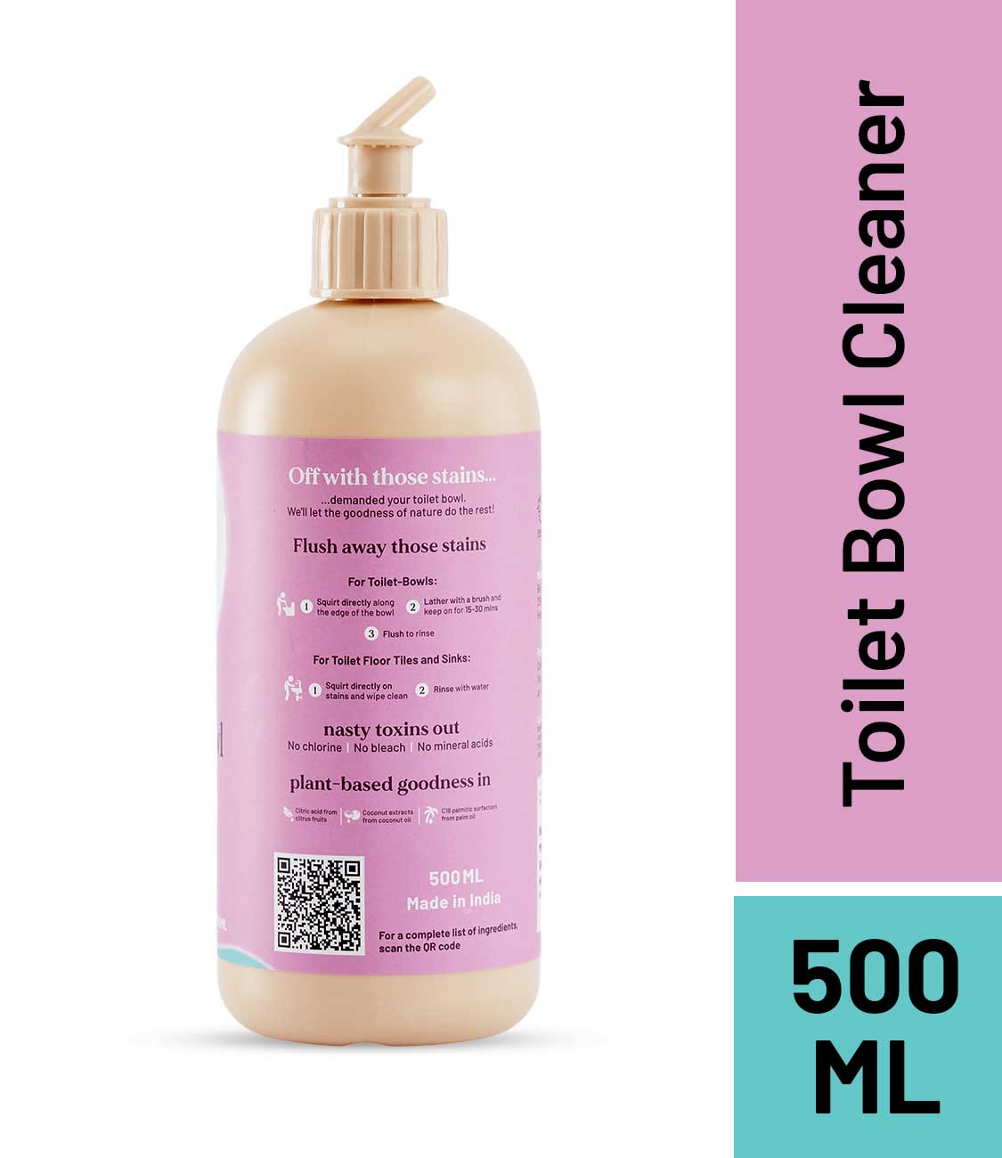 Born Good Plant-based Toilet Bowl Cleaner - 500ml Can