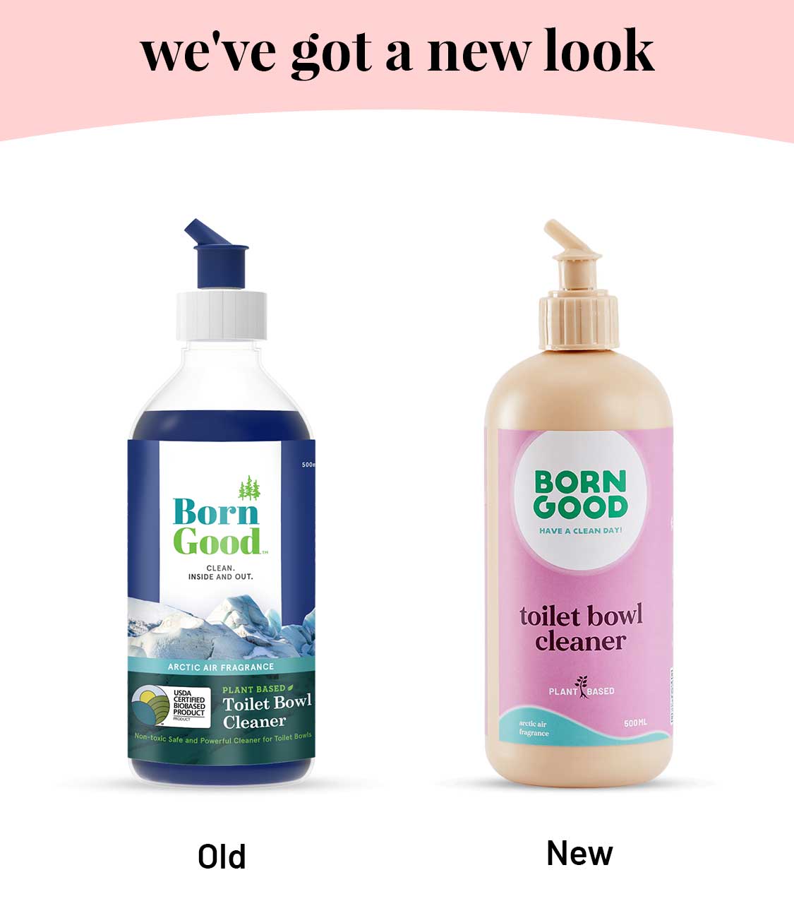 Born Good Plant-based Toilet Bowl Cleaner - 500ml Can
