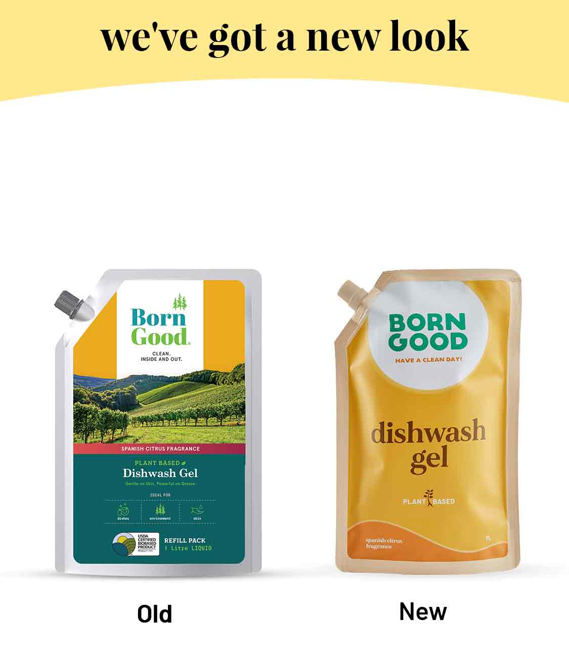 Born Good Plant-based Dishwash Gel - 1 L Refill