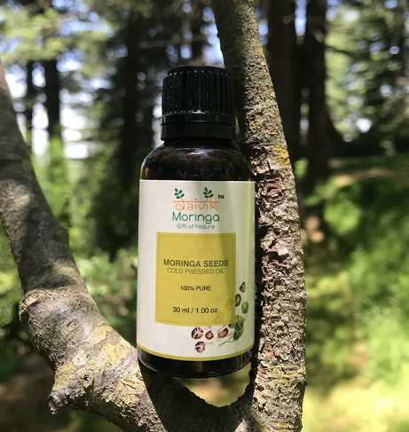 Daivik Moringa Seeds Cold Pressed Oil | 100% Natural | Hair Growth & Skin Care | 30 ml