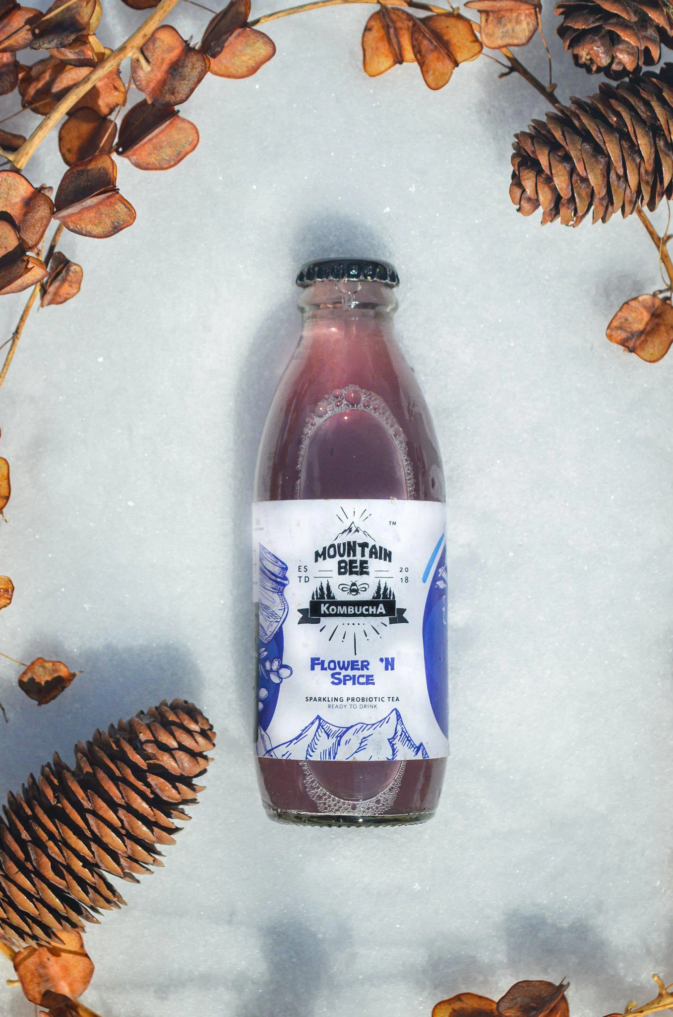 Mountain Bee Kombucha - Flower 'N Spice (Pack of 6)