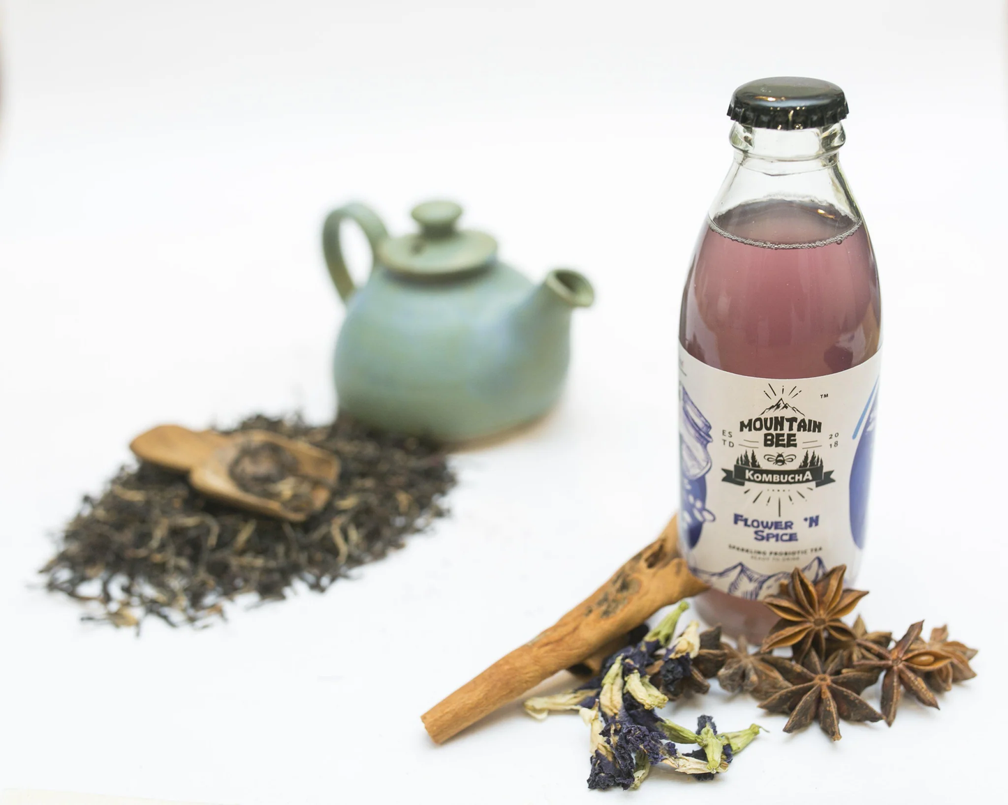 Mountain Bee Kombucha - Flower 'N Spice (Pack of 6)