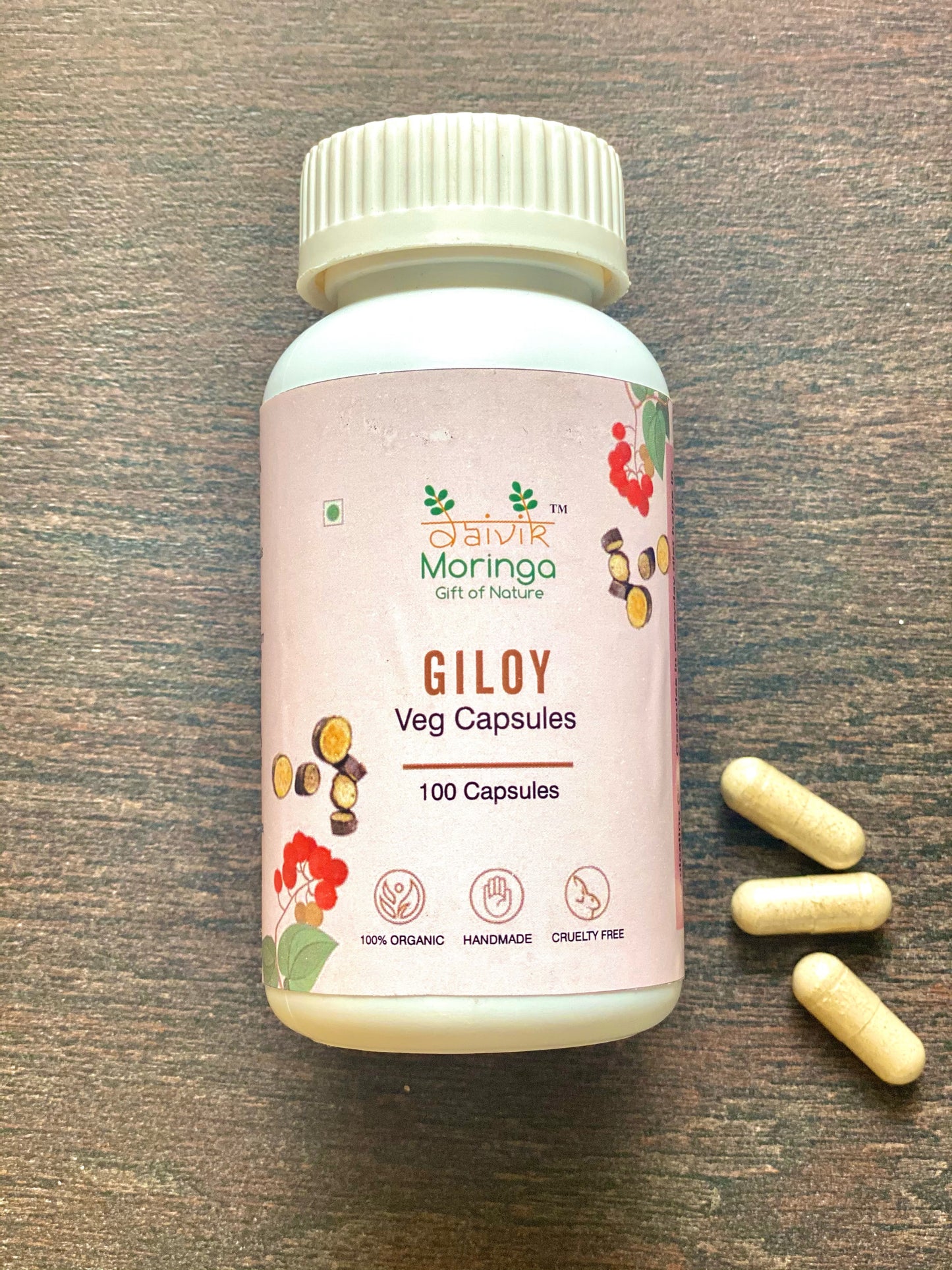 Daivik Moringa Giloy Veg Capsules | 100% Natural | Immunity Booster | 100 Caps Each