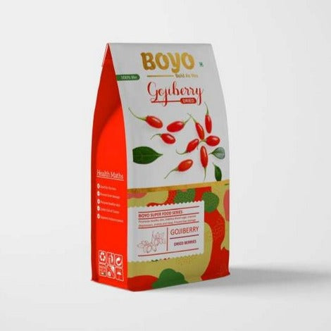 THE BOYO Dried Whole Gojiberry Vegan Free and Gluten Free Unsulphured, Unsweetened and Naturally Dehydrated Fruit, 200g