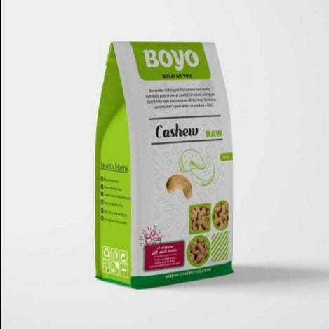 THE BOYO Whole Raw Cashew Nuts Best for Snacking, Baking, Cooking and All Other Recipes Needs, 250g