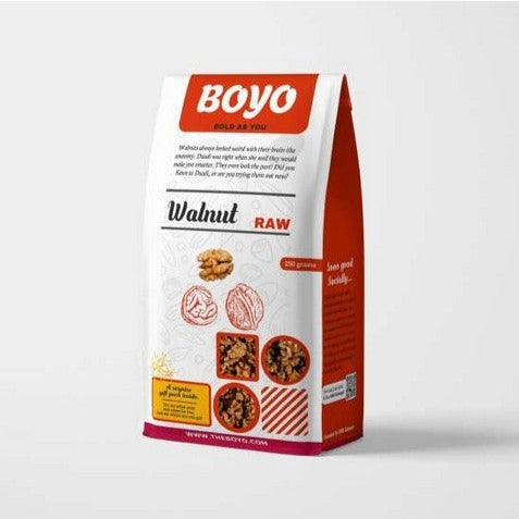 THE BOYO 100% Natural California Walnut Kernels 250g Without Shell for Morning Consumption Dry Fruit, Omega-3 Rich