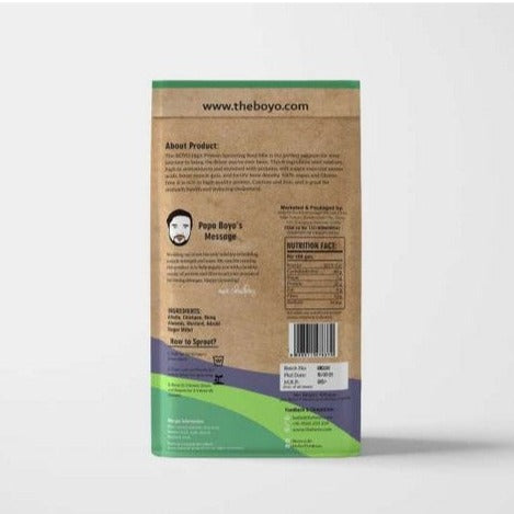 THE BOYO High Protein Sprout Seed Mix 400g - High Protein Snack, Healthy Snacks, Post Workout Snacks, Weight Management Snacks, Low Calorie Snacks, 100% Vegan and Gluten Free