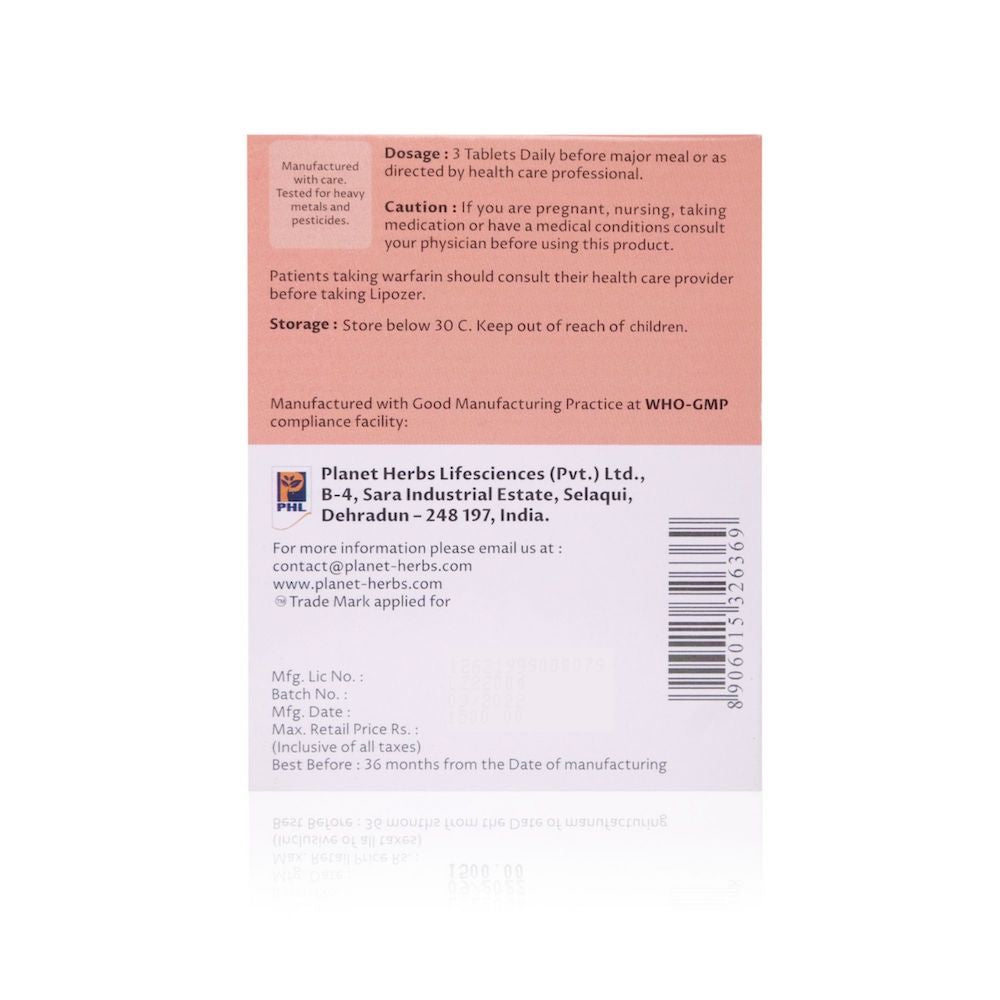 PHL Lipozer Tablets (10 x 10 Tablets)