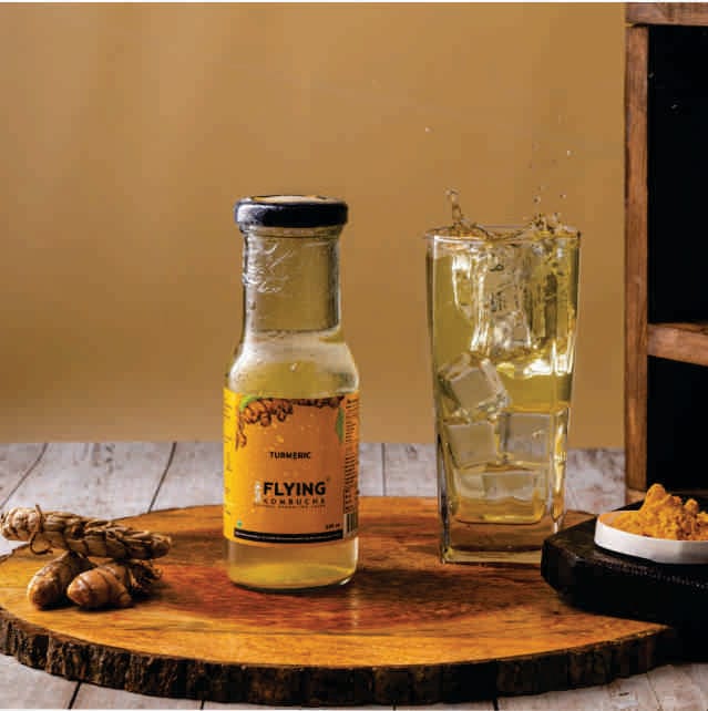 Flying Kombucha Turmeric Kombucha Natural Sparkling Juice - 200ml