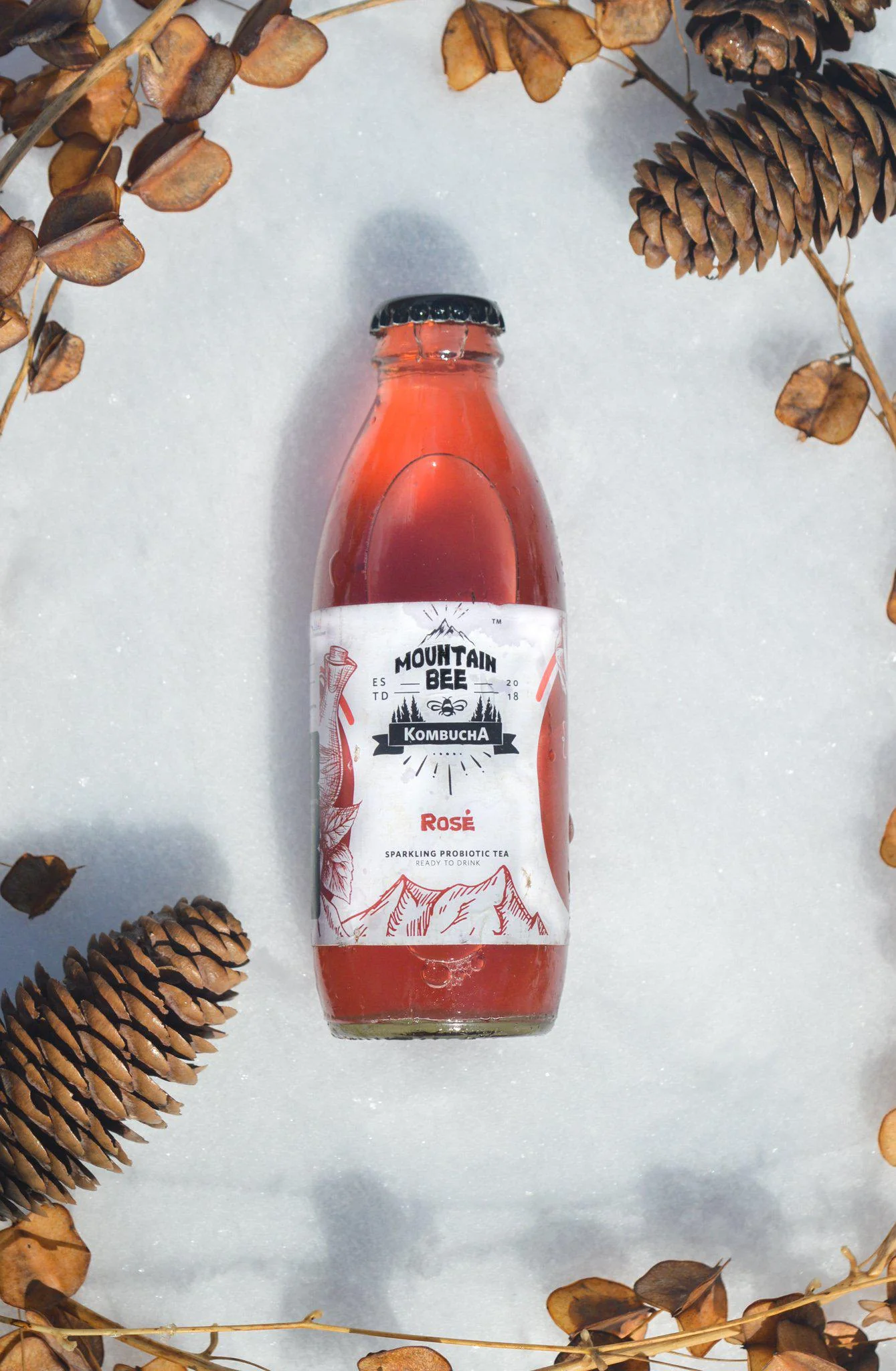 Mountain Bee Kombucha - Rose (Pack of 6)