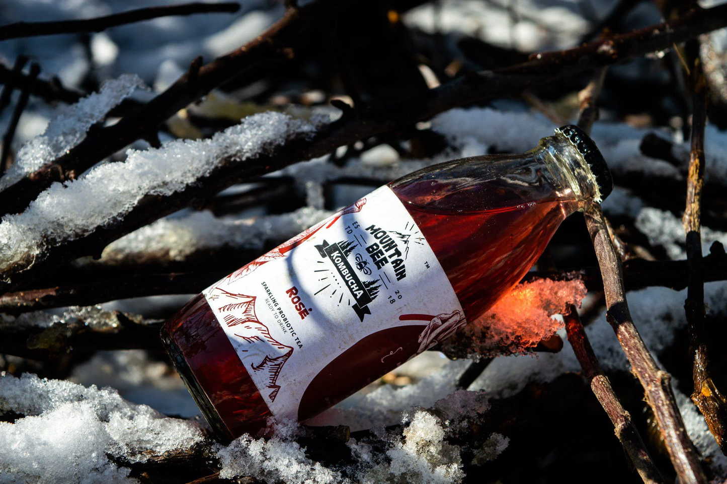 Mountain Bee Kombucha - Rose (Pack of 6)
