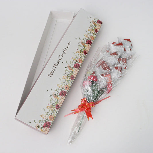 DIBHA RUCHOKS - Chocolate Bouquet Gift Box 130g (Square Assorted Chocolates 10 pcs)