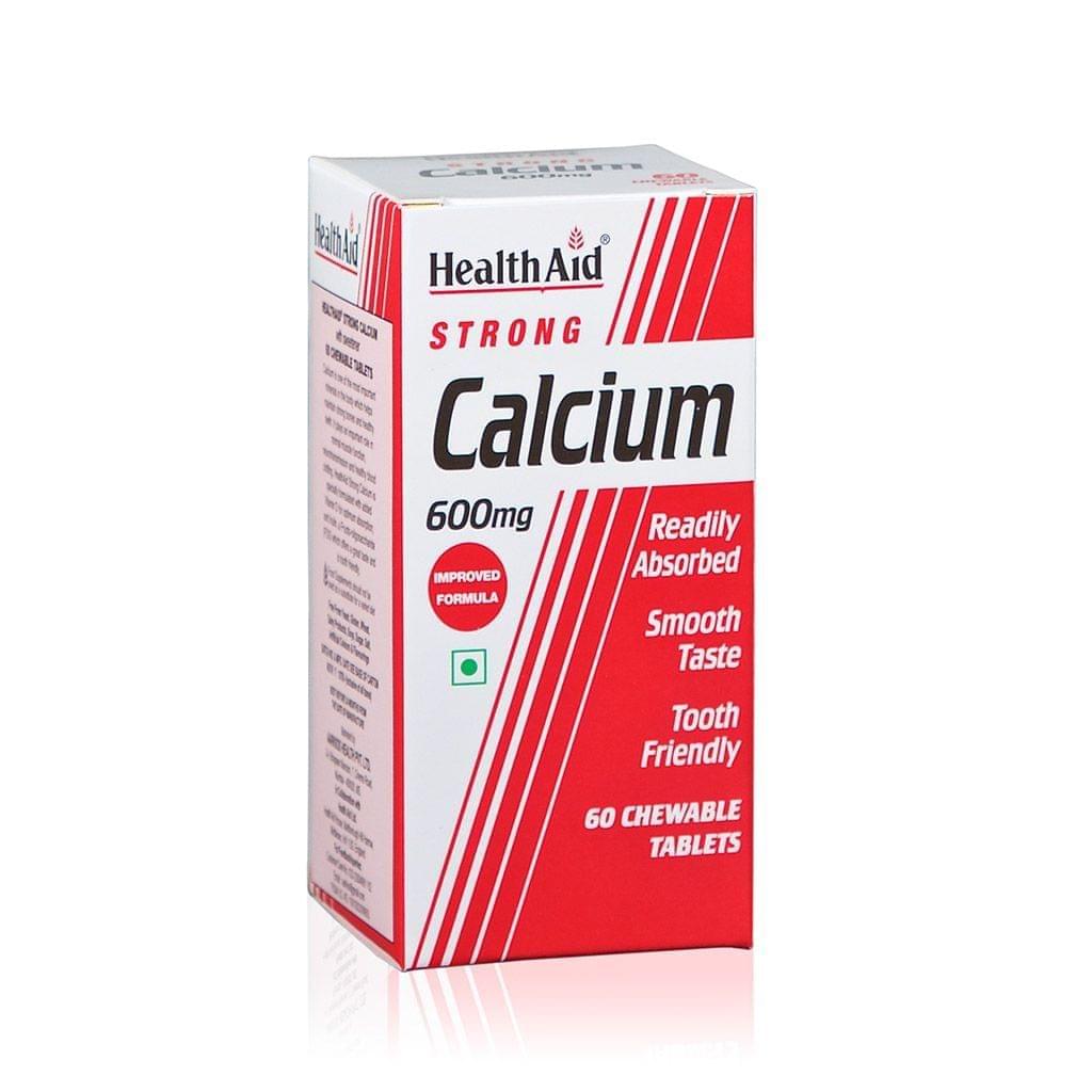 HealthAid - Strong Calcium 600mg -60 Chewable Tablets