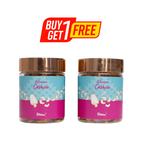 DIBHA - Premium Mexican Chilli Cashew 100g - Whole Cashew, Crunchy & Nutritious Snack, Supports Weight Loss