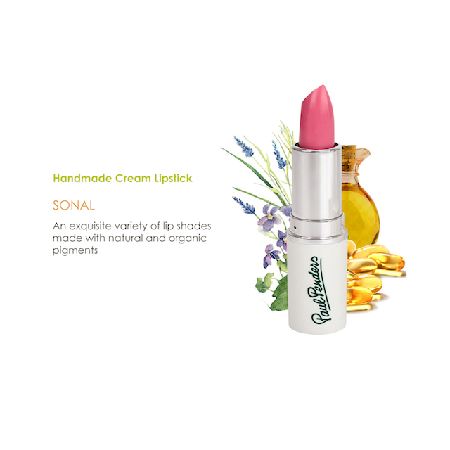 Paul Penders Hand Made Natural Cream Lipstick For A Natural Look | Moisture Rich Colour - Sonal 4g