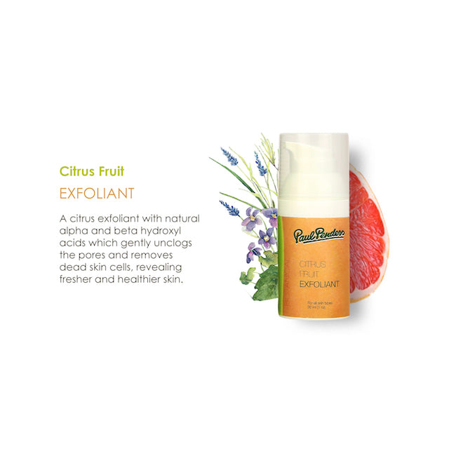 Paul Penders Citrus Fruit Exfoliant | AHA Face Scrub For Unclogging Pores To Reveal Smooth & Healthy Skin | Whitening Effect 30ml